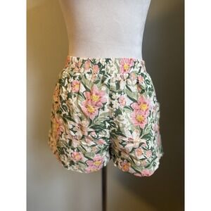 Sage The Label  Green Pink Boho Cottage‎ Core Whimsi Shorts NWT Small Women's